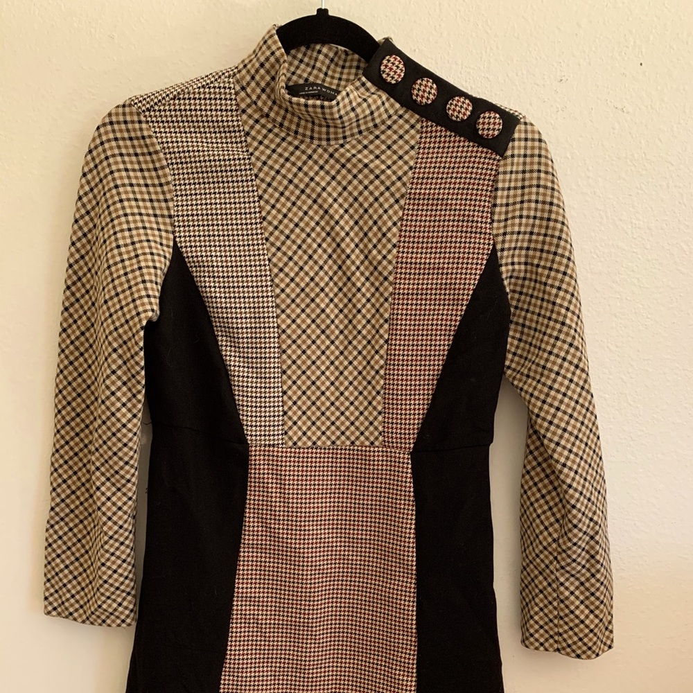 Zara - plaid mini dress